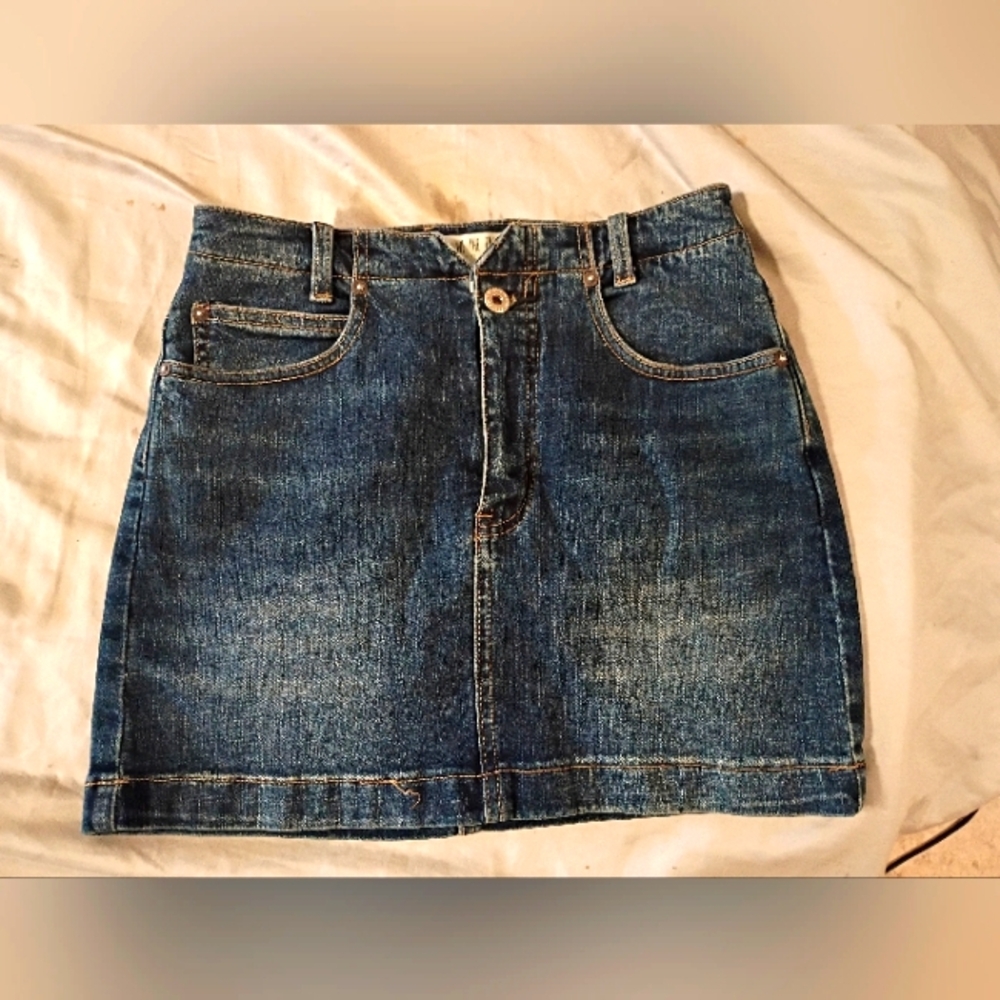 Classic Blue Denim Skirt